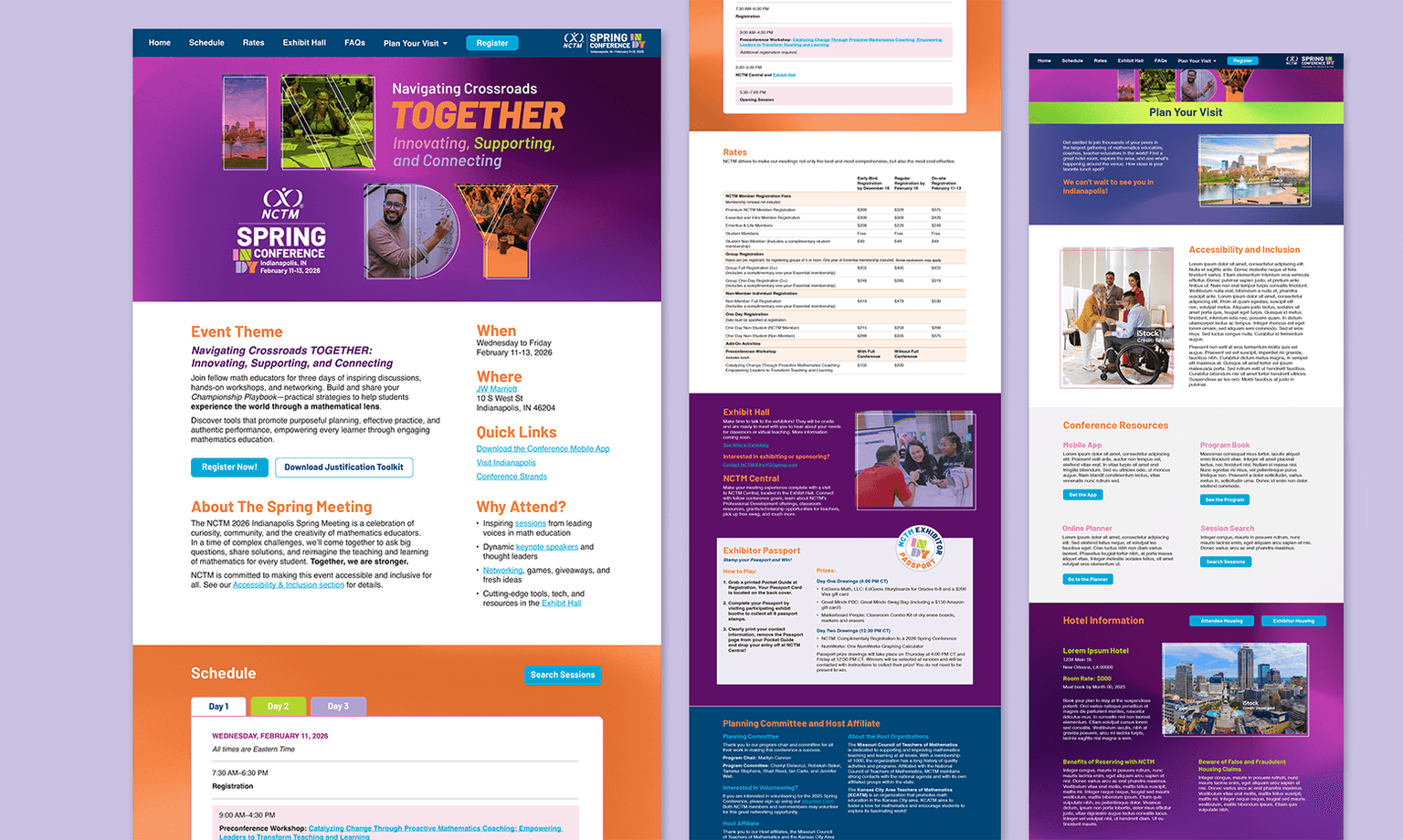 2026 spring conference website designs