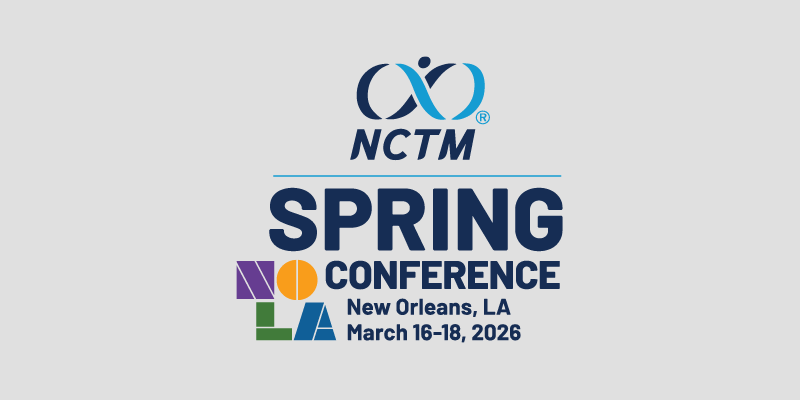 New logo for NCTM 2026 spring conference